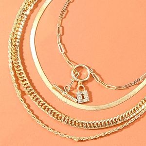 4 LAYER GOLD CHOKER W ICED OUT TOGGLE LOCK🔐